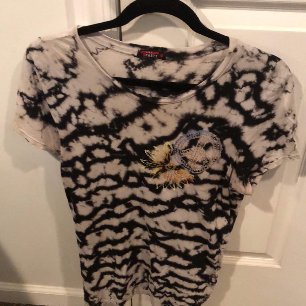 T Party Acid Wash T-shirt